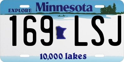 MN license plate 169LSJ