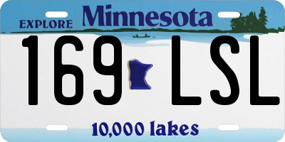 MN license plate 169LSL