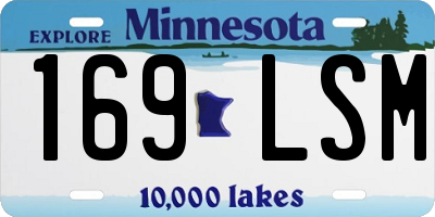 MN license plate 169LSM
