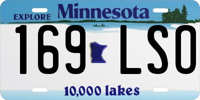 MN license plate 169LSO