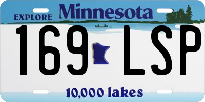 MN license plate 169LSP