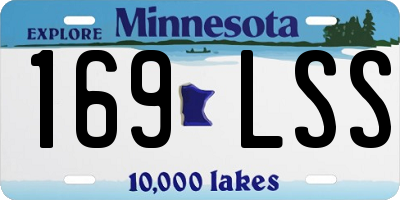 MN license plate 169LSS