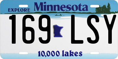 MN license plate 169LSY