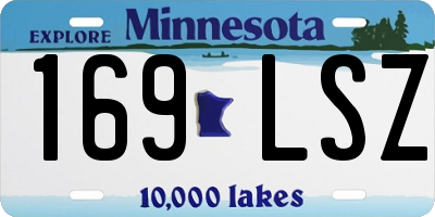 MN license plate 169LSZ