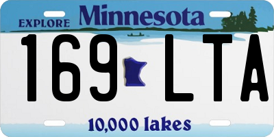 MN license plate 169LTA