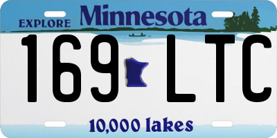 MN license plate 169LTC