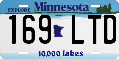 MN license plate 169LTD
