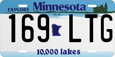 MN license plate 169LTG