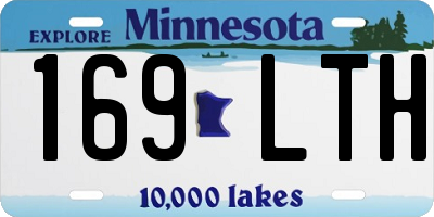 MN license plate 169LTH