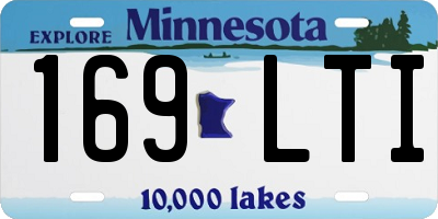 MN license plate 169LTI