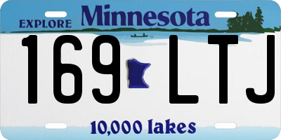 MN license plate 169LTJ