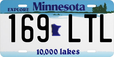 MN license plate 169LTL