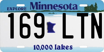 MN license plate 169LTN