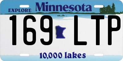MN license plate 169LTP