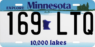 MN license plate 169LTQ