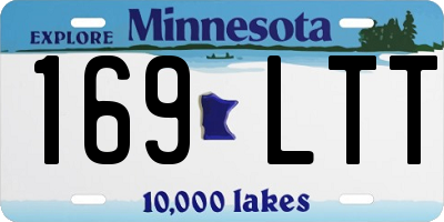 MN license plate 169LTT