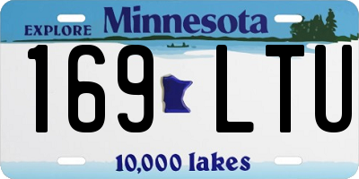 MN license plate 169LTU