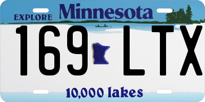 MN license plate 169LTX