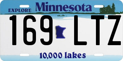 MN license plate 169LTZ