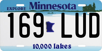 MN license plate 169LUD