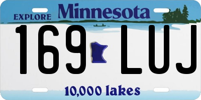 MN license plate 169LUJ