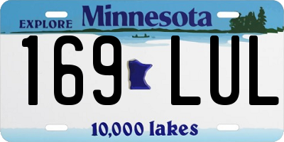 MN license plate 169LUL