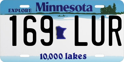MN license plate 169LUR