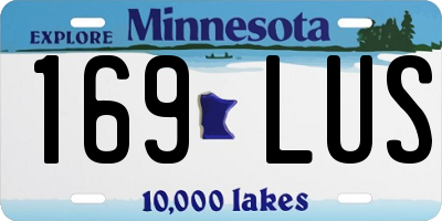 MN license plate 169LUS