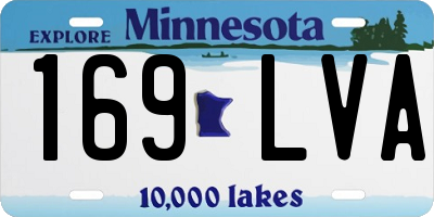MN license plate 169LVA