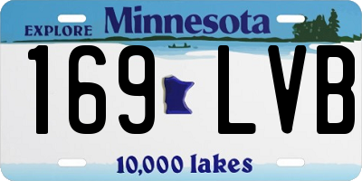MN license plate 169LVB