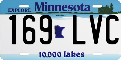 MN license plate 169LVC
