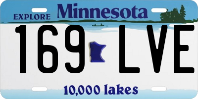 MN license plate 169LVE