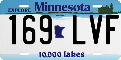 MN license plate 169LVF