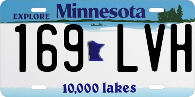 MN license plate 169LVH