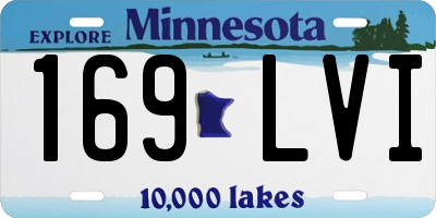 MN license plate 169LVI