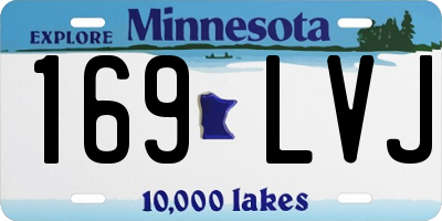 MN license plate 169LVJ