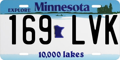 MN license plate 169LVK
