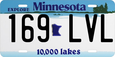 MN license plate 169LVL