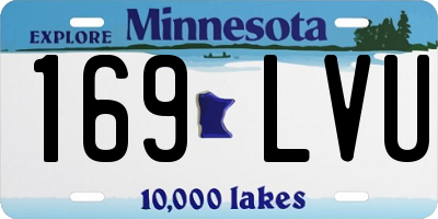 MN license plate 169LVU