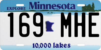 MN license plate 169MHE