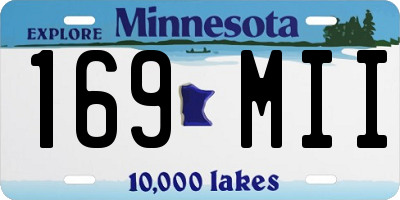 MN license plate 169MII