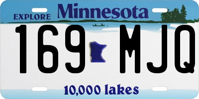 MN license plate 169MJQ