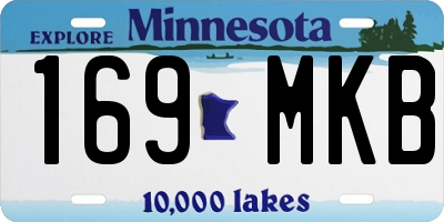 MN license plate 169MKB