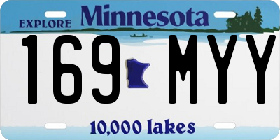 MN license plate 169MYY