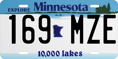MN license plate 169MZE