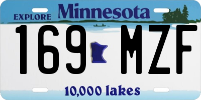 MN license plate 169MZF