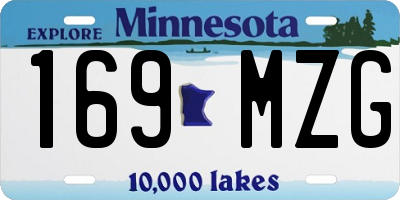 MN license plate 169MZG