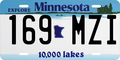 MN license plate 169MZI