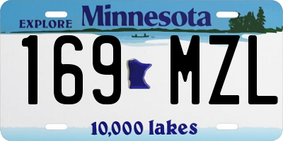 MN license plate 169MZL