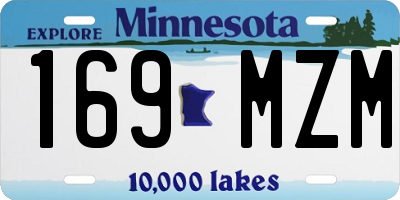 MN license plate 169MZM